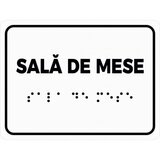 Placuta braille SALA DE MESE pentru nevazatori